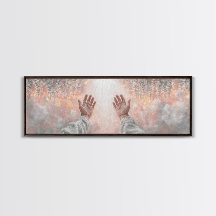 Awakening Light | Framed Canvas Print | Christian Wall Art | Panoramic Art | Christian Art Canvas | Modern Christian Art | Christian Decor