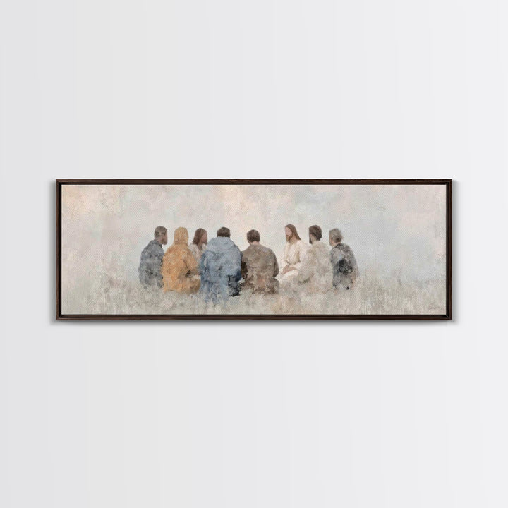 Quiet Covenant – Framed Canvas Print – Panoramic Frame – Christian Art Canvas – Christian Painting – Jesus Painting – Christian Wall Art