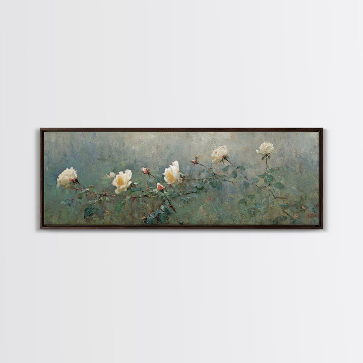 Blossoms Of Grace – Framed Canvas Print – Panoramic Art – Christian Wall Art – Christian Art Canvas – Christian Painting – Christian Decor