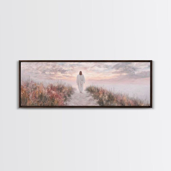 Horizon Of Peace – Framed Canvas Print – Panoramic Art – Christian Art Canvas – Jesus Wall Art – Christian Art – Christian Christmas