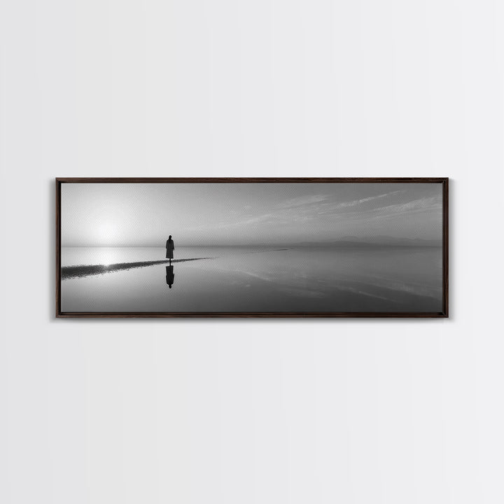 Morning Grace, Framed Canvas Print, Panoramic Wall Art, Christian Art Canvas, Jesus Painting, Christian Decorations, Christian Gift
