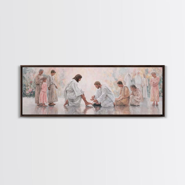 Harmony of Grace – Framed Canvas Print – Panoramic Painting – Christian Art Canvas – Christian Wall Art – Jesus Painting – Christian Christ