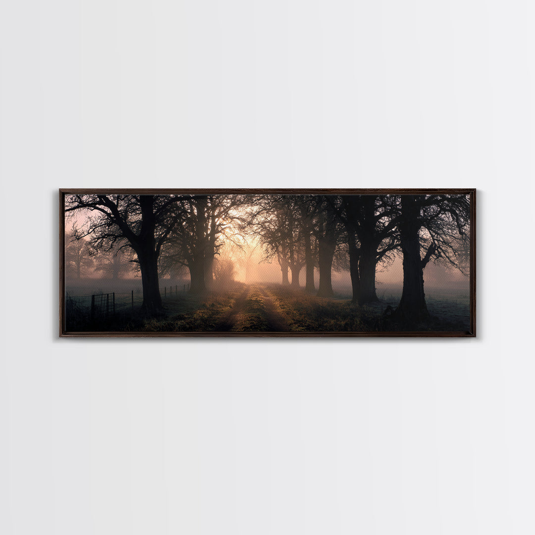 Soft Morning Grace | Framed Canvas Print | Panoramic Print | Christian Art Canvas | Modern Christian Painting | Christian Wall Art | Christ
