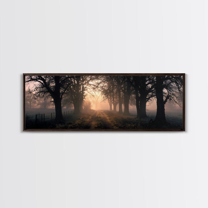 Soft Morning Grace | Framed Canvas Print | Panoramic Print | Christian Art Canvas | Modern Christian Painting | Christian Wall Art | Christ
