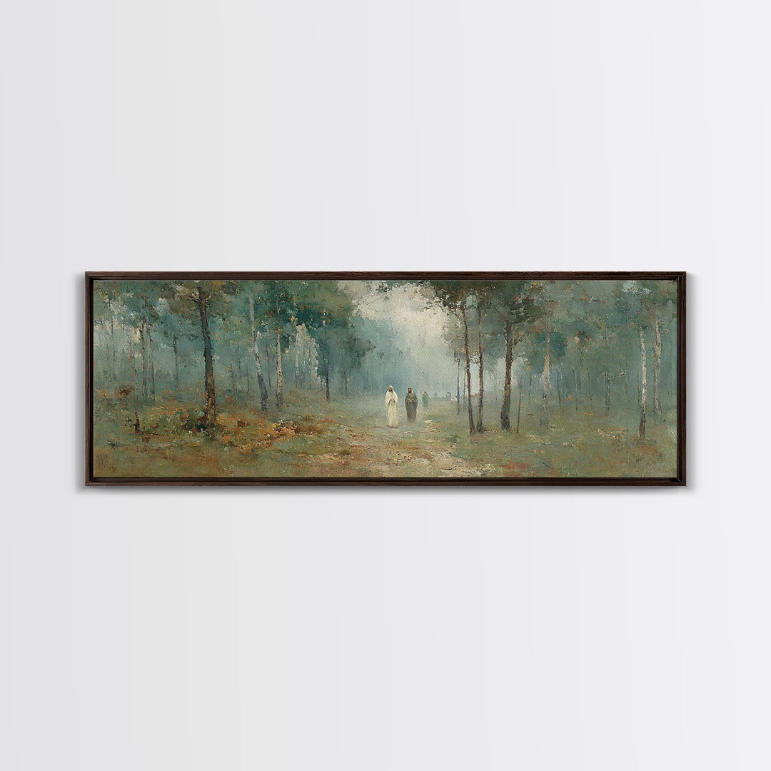 Golden Hour Peace, Framed Canvas Print, Extra Wide Art, Christian Wall Art, Moody Christian Art, Christian Art Painting, Christian Gift Ide