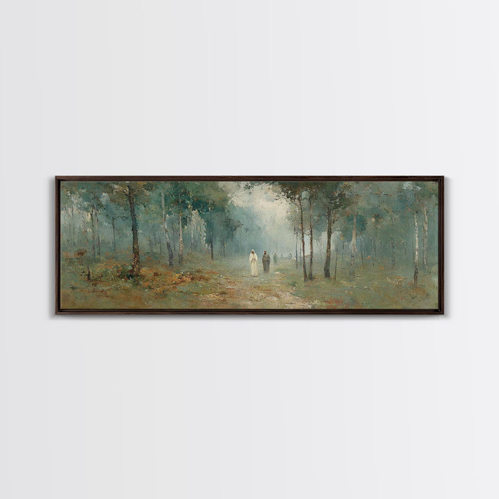 Golden Hour Peace, Framed Canvas Print, Extra Wide Art, Christian Wall Art, Moody Christian Art, Christian Art Painting, Christian Gift Ide