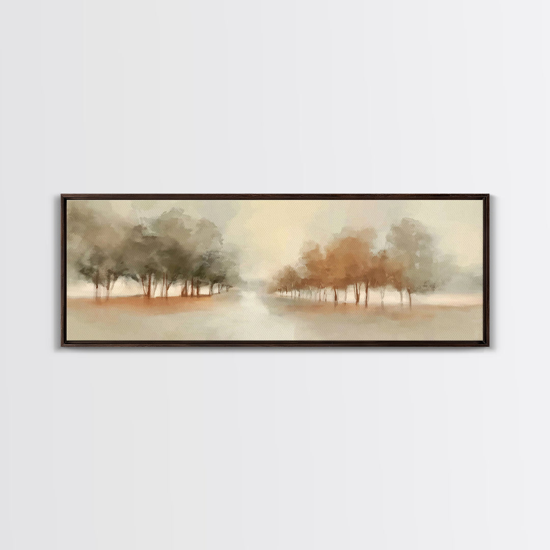Walk Of Renewal – Framed Canvas Print – Panoramic Wall Art – Christian Art Print – Subtle Christian Paintings – Christian Art – Christian C