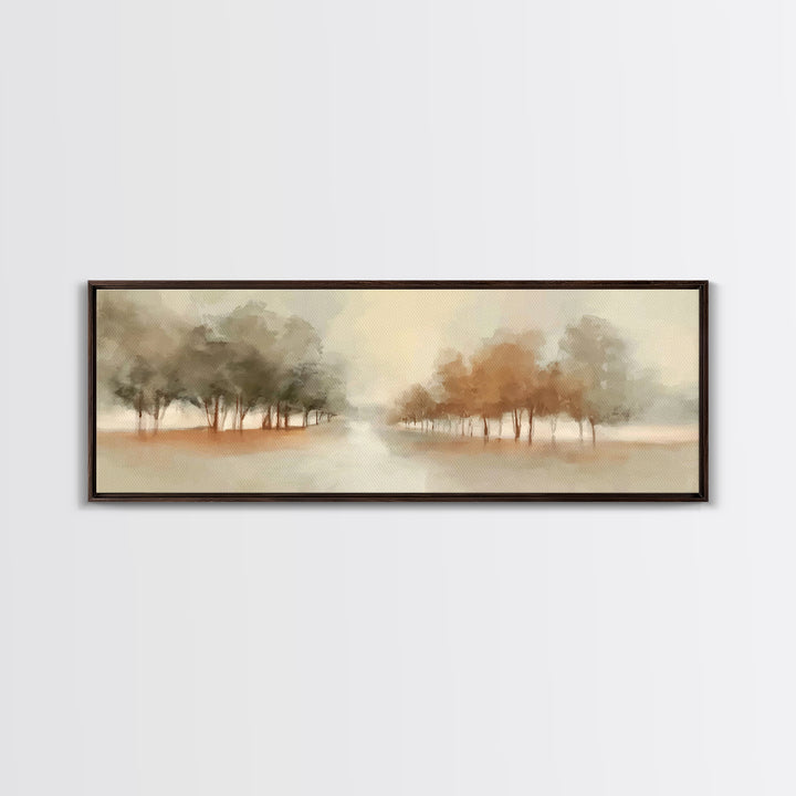 Walk Of Renewal – Framed Canvas Print – Panoramic Wall Art – Christian Art Print – Subtle Christian Paintings – Christian Art – Christian C