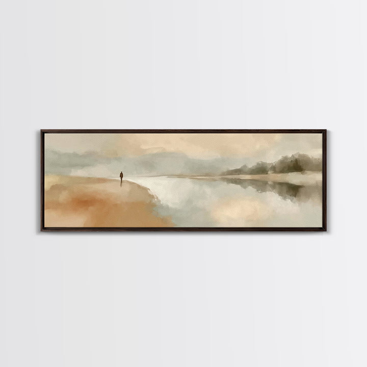 Graceful Journey | Framed Canvas Print | Jesus Painting | Christian Wall Art | Panoramic Wall Art | Christian Art Canvas | Christmas Art