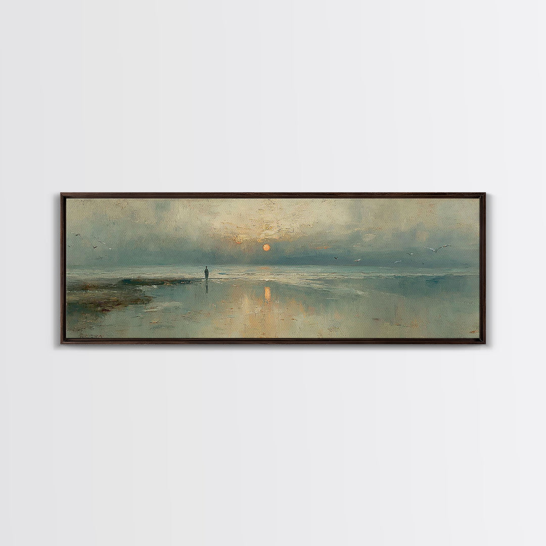 Sunrise Promise – Framed Canvas Print – Panoramic Print – Christian Art Canvas – Jesus Painting – Christian Art – Modern Christian Art