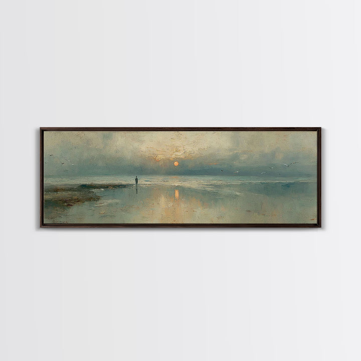 Sunrise Promise – Framed Canvas Print – Panoramic Print – Christian Art Canvas – Jesus Painting – Christian Art – Modern Christian Art