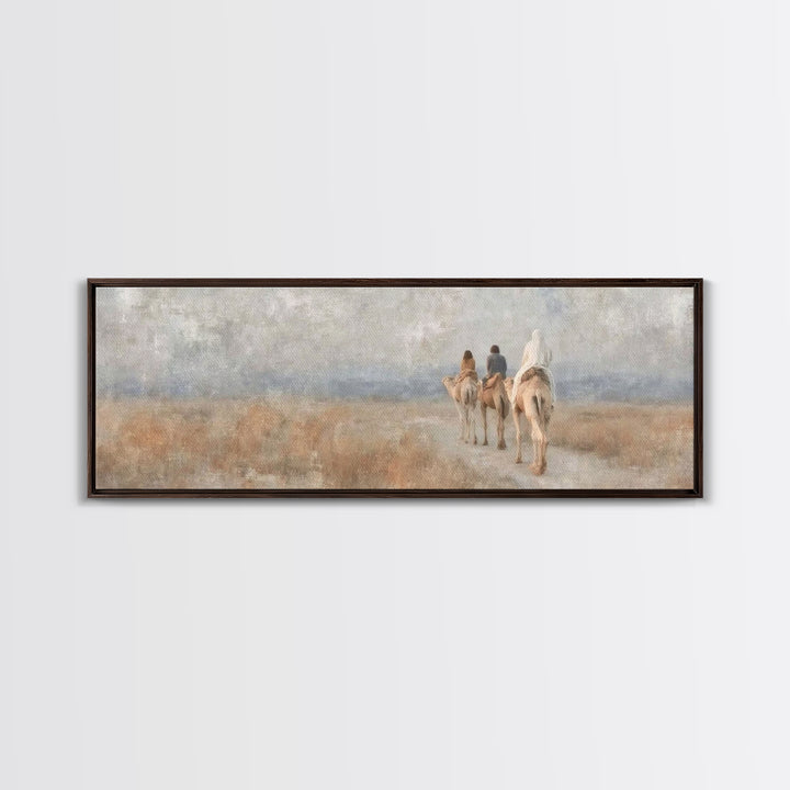Holy Pathway – Framed Canvas Print – Christian Christmas Art – Panoramic Wall Art – Christian Art Print – Christian Gift Ideas – Christmas