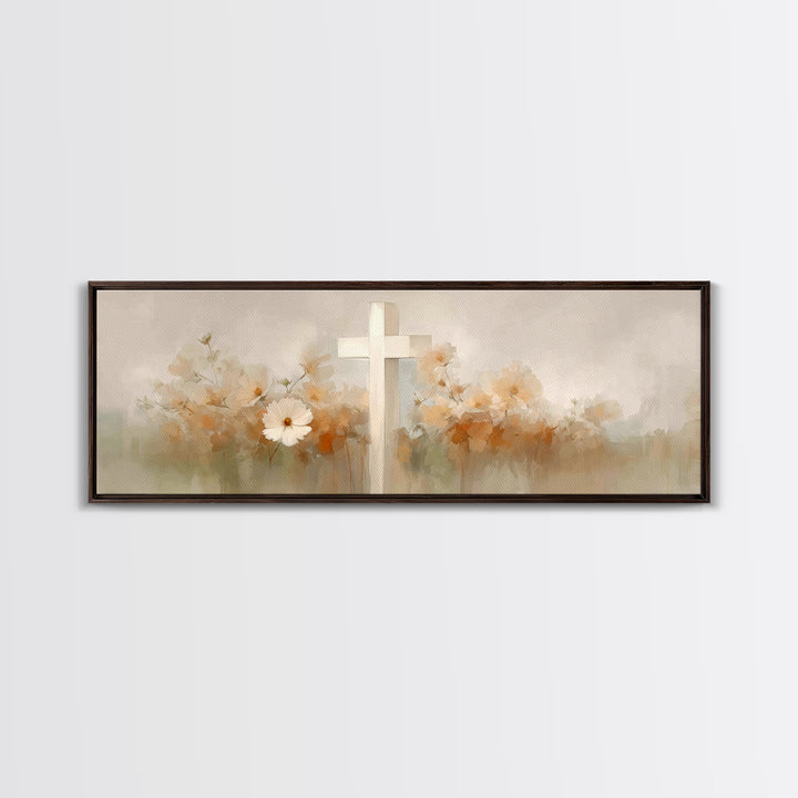 Blooming Hope, Framed Canvas Print, Christian Art Canvas, Christian Wall Art, Panoramic Print, Christian Art, Christian Gift