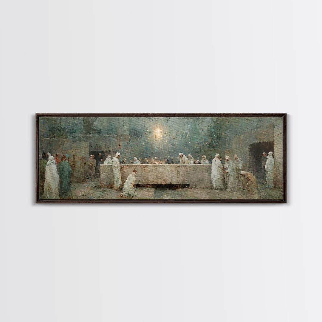 Tomb Of Light, Framed Canvas Print, Christian Art Canvas, Christian Wall Art, Panoramic Art, Christian Art, Christian Gift
