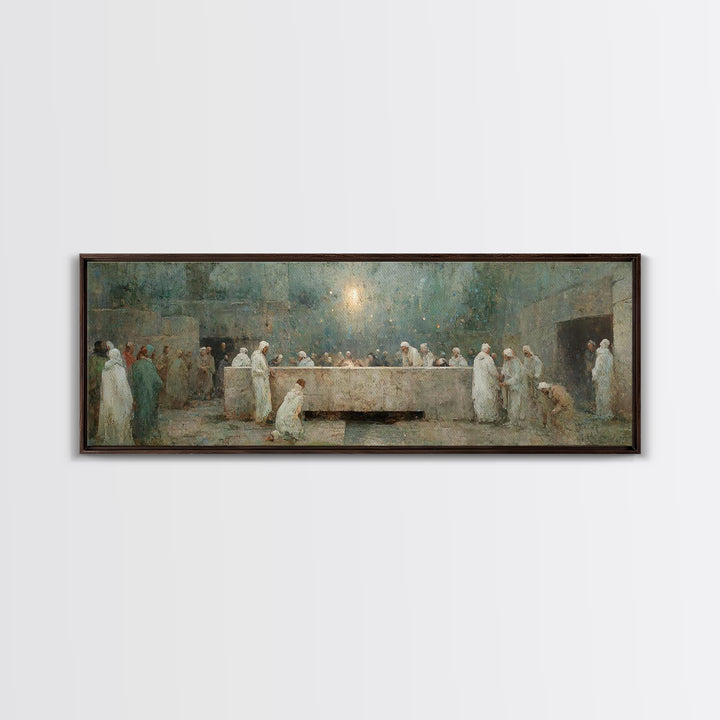 Tomb Of Light, Framed Canvas Print, Christian Art Canvas, Christian Wall Art, Panoramic Art, Christian Art, Christian Gift