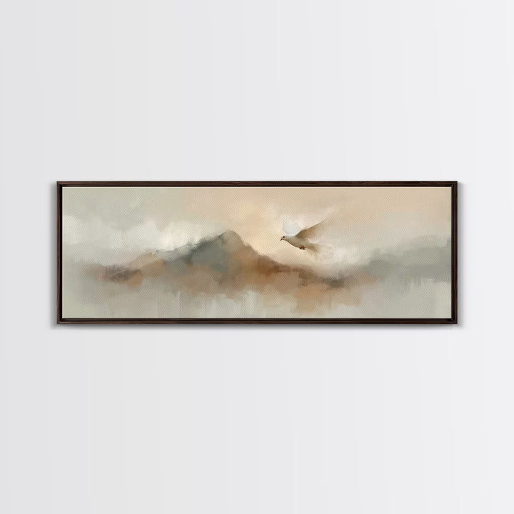 Dawnflight Grace – Framed Canvas Print – Christian Art Canvas – Christian Wall Art – Panoramic Wall Art – Christian Painting