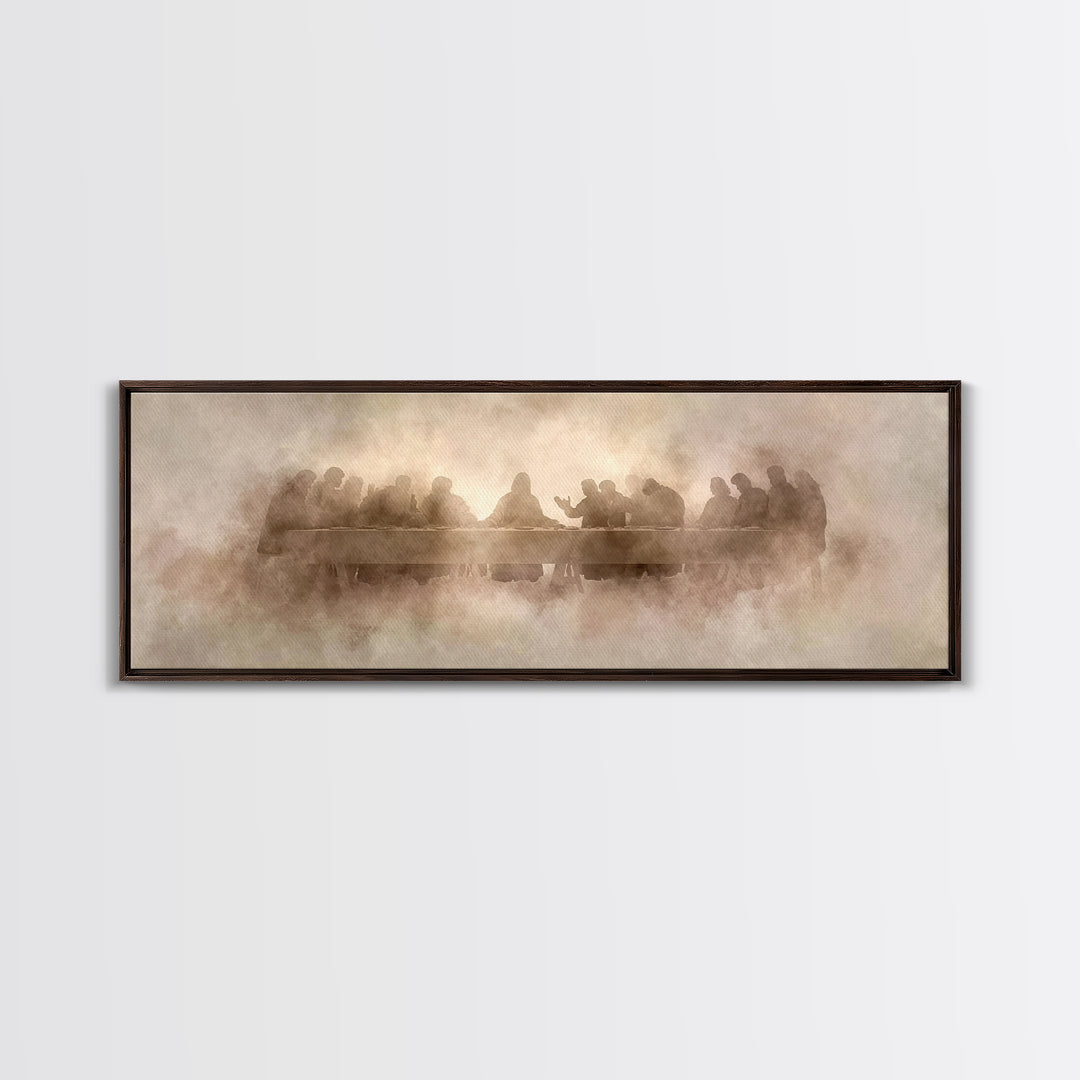 Gathered In Light | Framed Canvas Print | Christian Art Canvas | Christian Wall Art | Panoramic Wall Art | Christian Painting