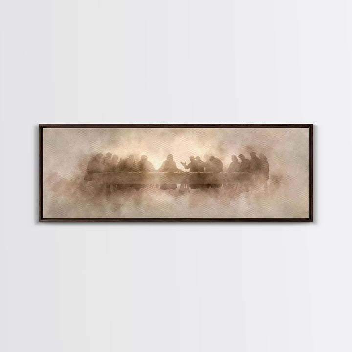 Gathered In Light | Framed Canvas Print | Christian Art Canvas | Christian Wall Art | Panoramic Wall Art | Christian Painting
