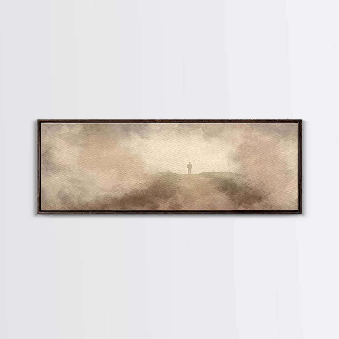 Horizon Of Hope | Framed Canvas Print | Extra Wide Art | Christian Art | Subtle Christian Art | Christian Wall Art | Jesus Art Print