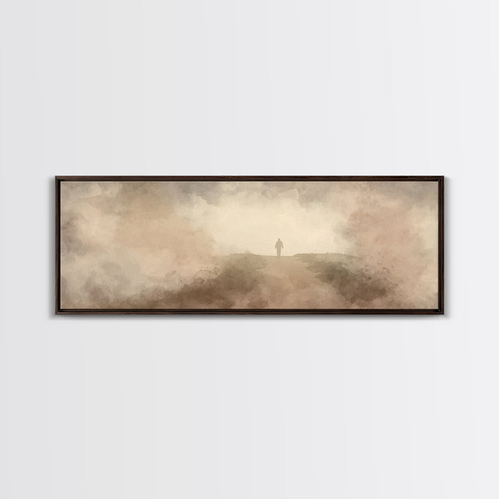Horizon Of Hope | Framed Canvas Print | Extra Wide Art | Christian Art | Subtle Christian Art | Christian Wall Art | Jesus Art Print