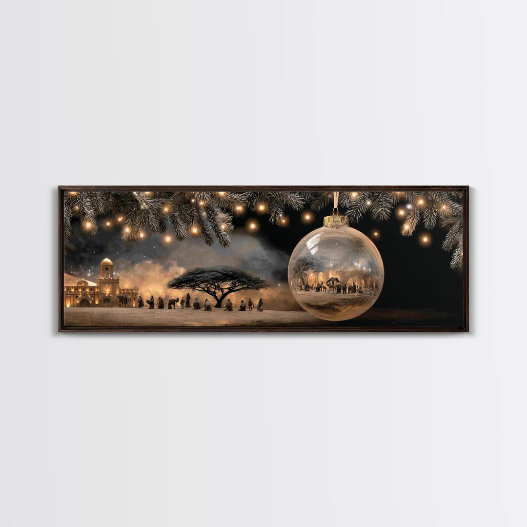 Procession Of Hope | Framed Canvas Print | Christian Art Canvas | Panoramic Print | Christian Wall Art | Modern Christian Painting | Christ