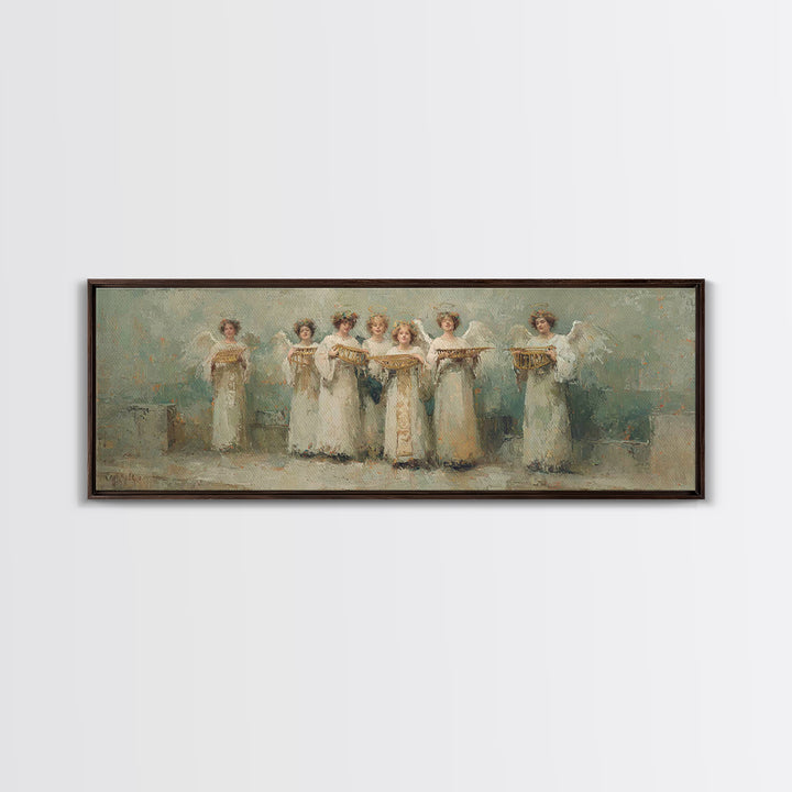Celestial Offering, Framed Canvas Print, Christian Art Canvas, Panoramic Wall Art, Christian Wall Art, Unique Christian Art