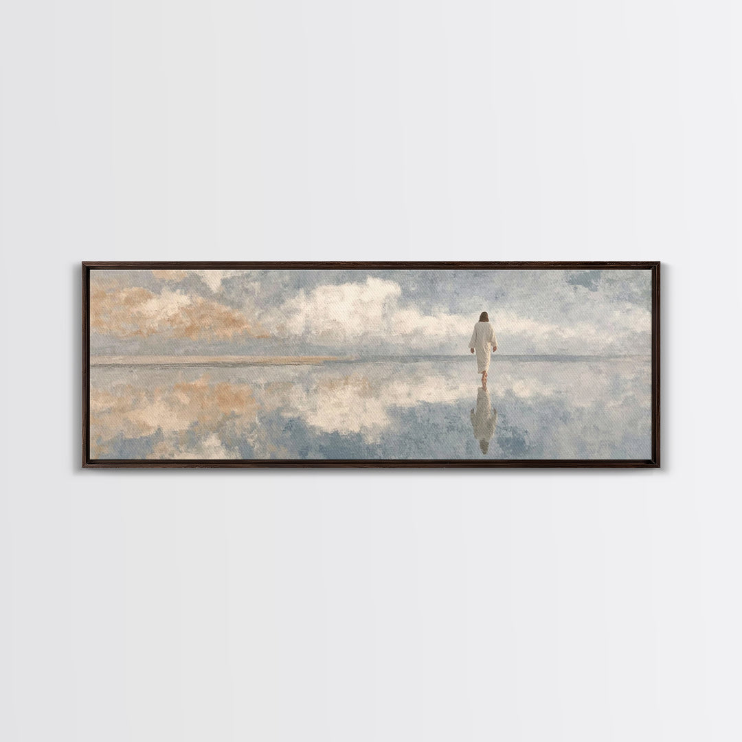 Sky Of Promise – Framed Canvas Print – Panoramic Painting – Christian Wall Art – Jesus Canvas Art – Christian Art Print