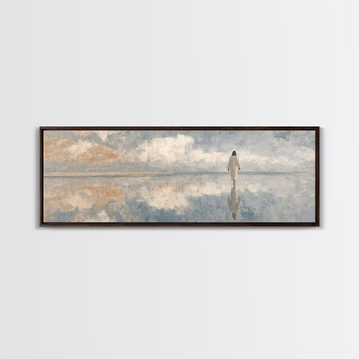Sky Of Promise – Framed Canvas Print – Panoramic Painting – Christian Wall Art – Jesus Canvas Art – Christian Art Print