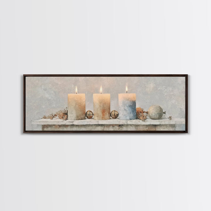 Season Of Hope – Framed Canvas Print – Panoramic Art – Christian Christmas Art – Christian Wall Art – Christian Art Canvas
