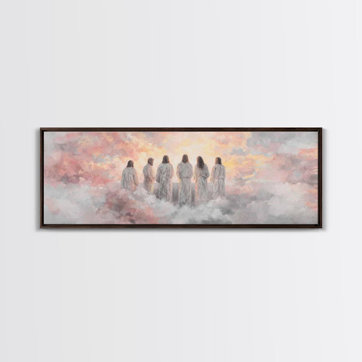 Dawn Of Grace – Framed Canvas Print – Christian Art Canvas – Panoramic Wall Art – Jesus Painting – Christian Christmas Art – Christian Deco