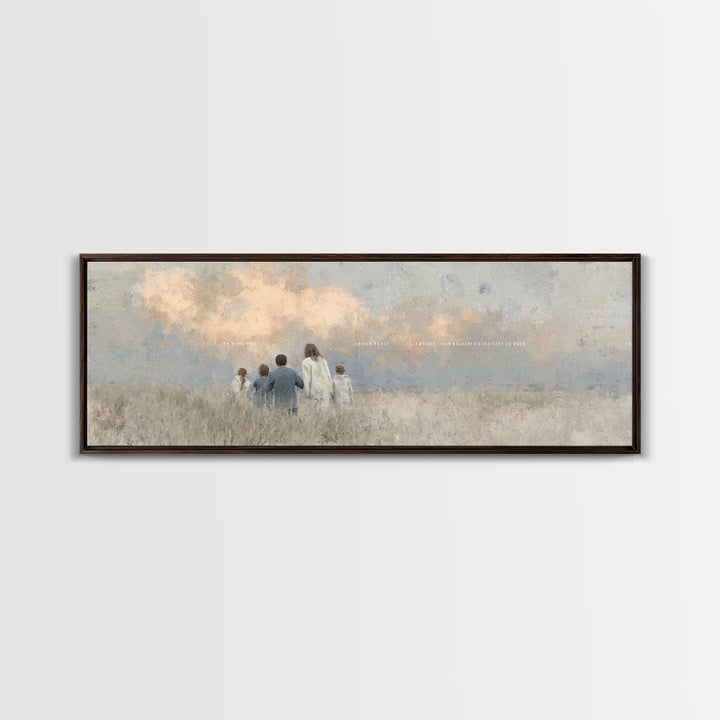 Promise Of Gathering, Framed Canvas Print, Christian Painting, Panoramic Frame, Christian Art Canvas, Christian Wall Art, Christian Christm