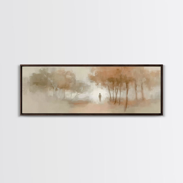 Autumn Grace Path | Framed Canvas Print | Panoramic Painting | Christian Art Canvas | Christian Art Work | Modern Christian Art | Christian