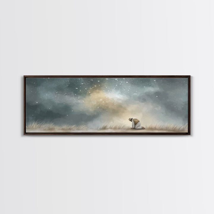 Stars Of Hope – Framed Canvas Print – Panoramic Art – Christian Wall Art – Jesus Painting – Christian Art Canvas – Christmas Art