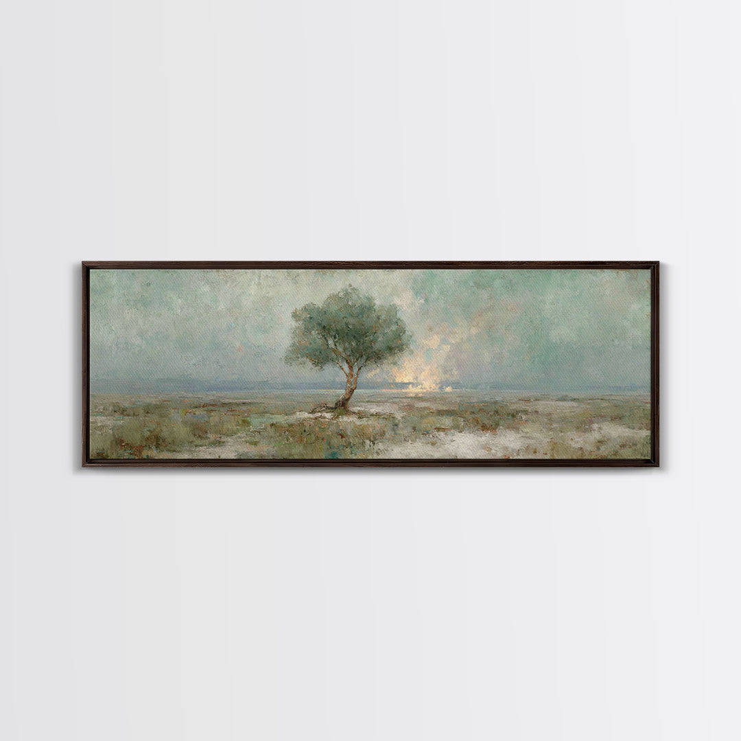 Tree Of Promise, Framed Canvas Print, Panoramic Art, Christian Art Canvas, Christian Wall Art, Christian Painting, Christmas Art