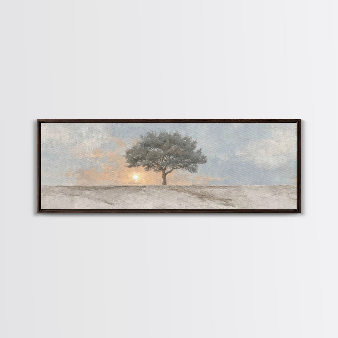 Starry Night Roots | Framed Canvas Print | Panoramic Frame | Christian Art Canvas | Christian Wall Art | Christian Painting | Christmas Art