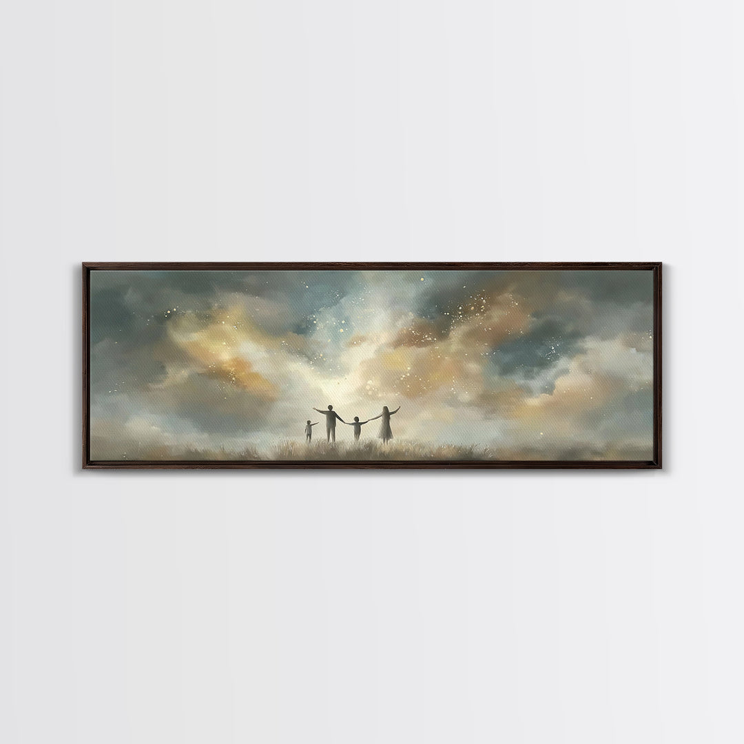 Children Of Light, Framed Canvas Print, Panoramic Art, Christian Art Canvas, Christian Paintings, Christian Wall Art, Christian Gift Ideas