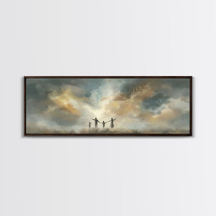 Children Of Light, Framed Canvas Print, Panoramic Art, Christian Art Canvas, Christian Paintings, Christian Wall Art, Christian Gift Ideas