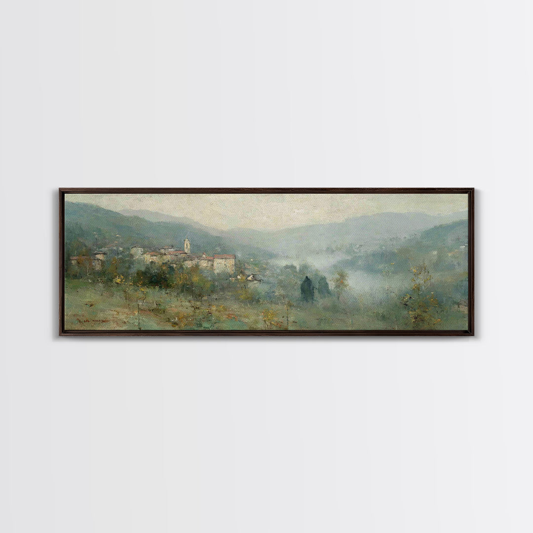 Bell Of Hope | Framed Canvas Print | Panoramic Art | Christian Wall Art | Christian Art Canvas | Christian Painting | Christian Christmas