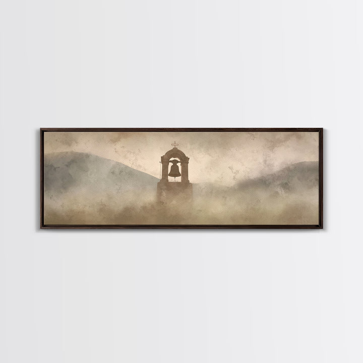 Hillside Rejoicing – Framed Canvas Print – Panoramic Art – Christian Wall Art – Christian Christmas Art – Christian Art Canvas – Jesus Pain