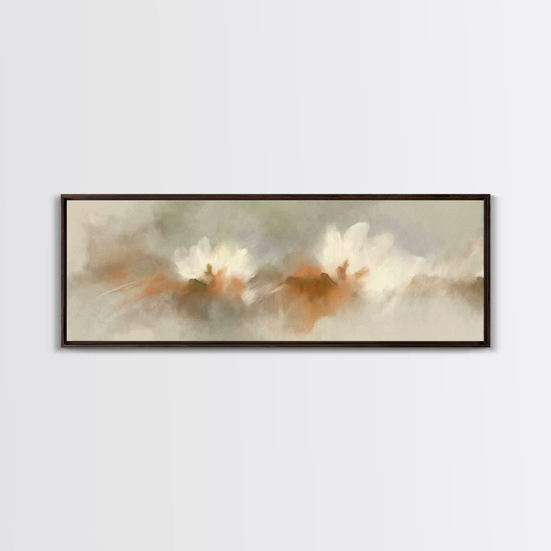 Celestial Children Grace, Framed Canvas Print, Christmas Art Prints, Christian Wall Art, Panoramic Painting, Christian Art Canvas, Christia