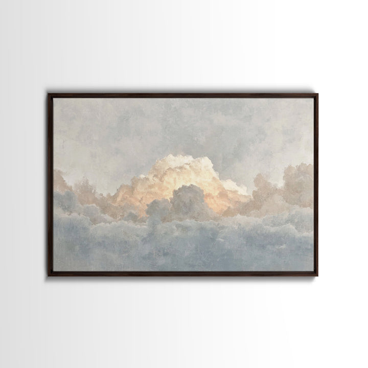 Heaven’s Promise – Framed Canvas Print – Christian Art Canvas – Minimalist Christian Art – Christian Wall Art – Subtle Christian Paintings