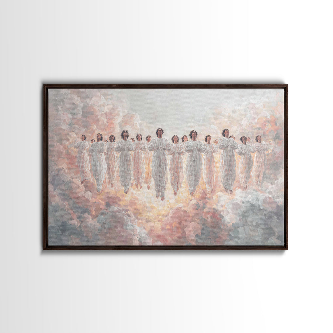 Heavenly Chorus – Framed Canvas Print – Christian Wall Art – Christian Art Canvas – Christian Paintings – Christian Christmas Art