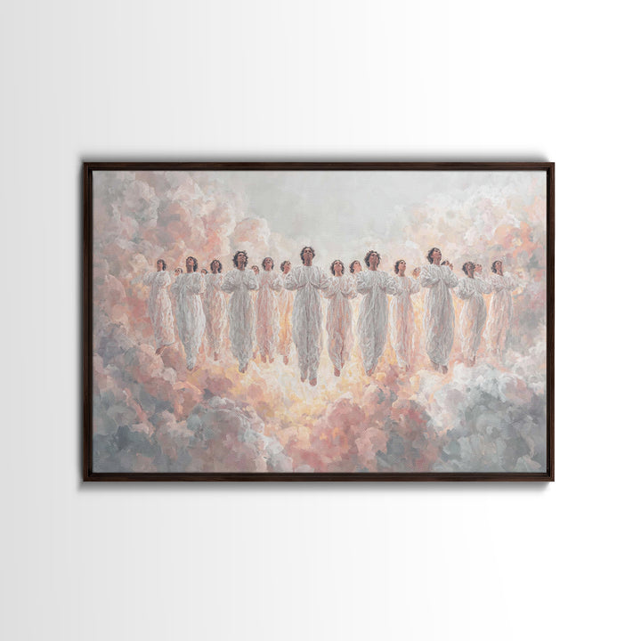 Heavenly Chorus – Framed Canvas Print – Christian Wall Art – Christian Art Canvas – Christian Paintings – Christian Christmas Art