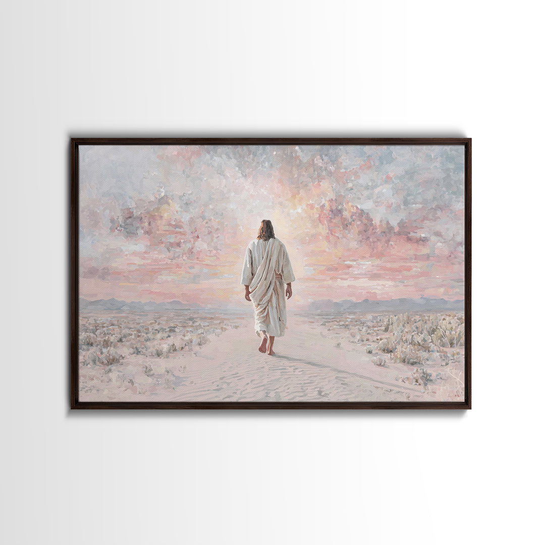 Dawn Of Redemption – Framed Canvas Print – Christian Wall Art – Christian Art Canvas – Jesus Painting – Modern Christian Art – Christian Gi