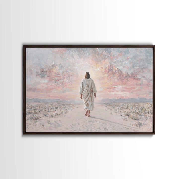 Dawn Of Redemption – Framed Canvas Print – Christian Wall Art – Christian Art Canvas – Jesus Painting – Modern Christian Art – Christian Gi
