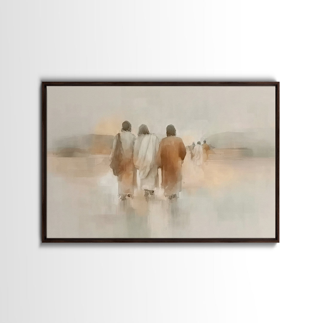 Threefold Mercy | Framed Canvas Print | Christian Wall Art | Christian Art Canvas | Jesus Painting | Minimalist Christian Art | Christian G