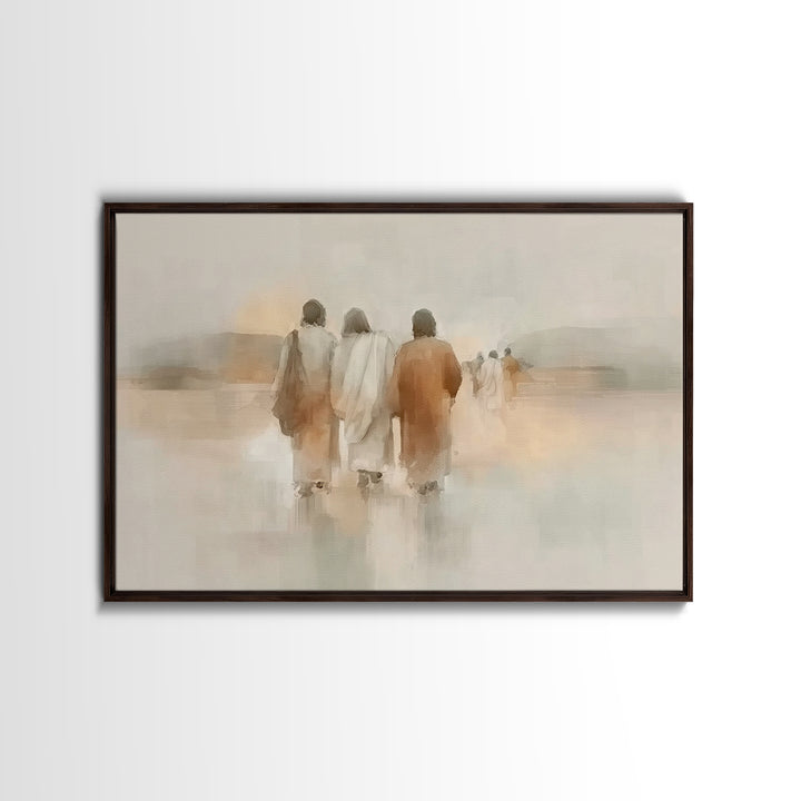 Threefold Mercy | Framed Canvas Print | Christian Wall Art | Christian Art Canvas | Jesus Painting | Minimalist Christian Art | Christian G
