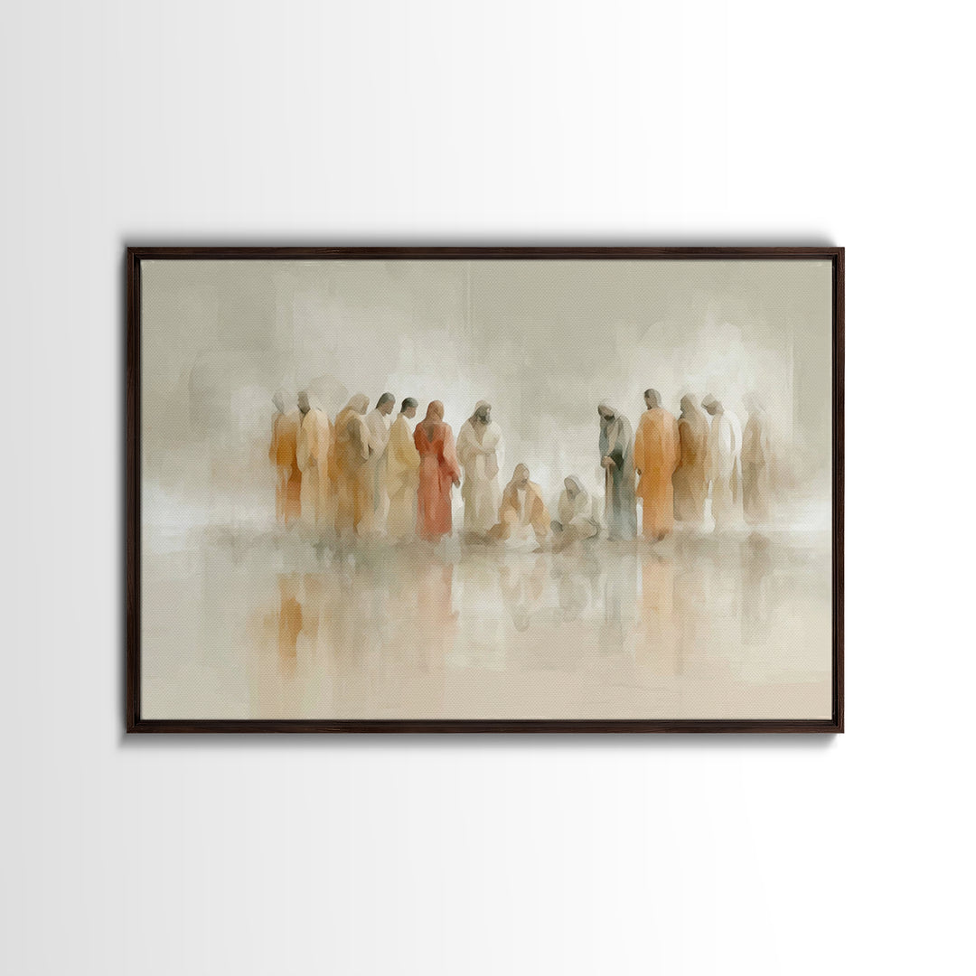 Desert Disciples – Framed Canvas Print – Christian Art Canvas – Christian Paintings – Jesus Painting – Christian Wall Art