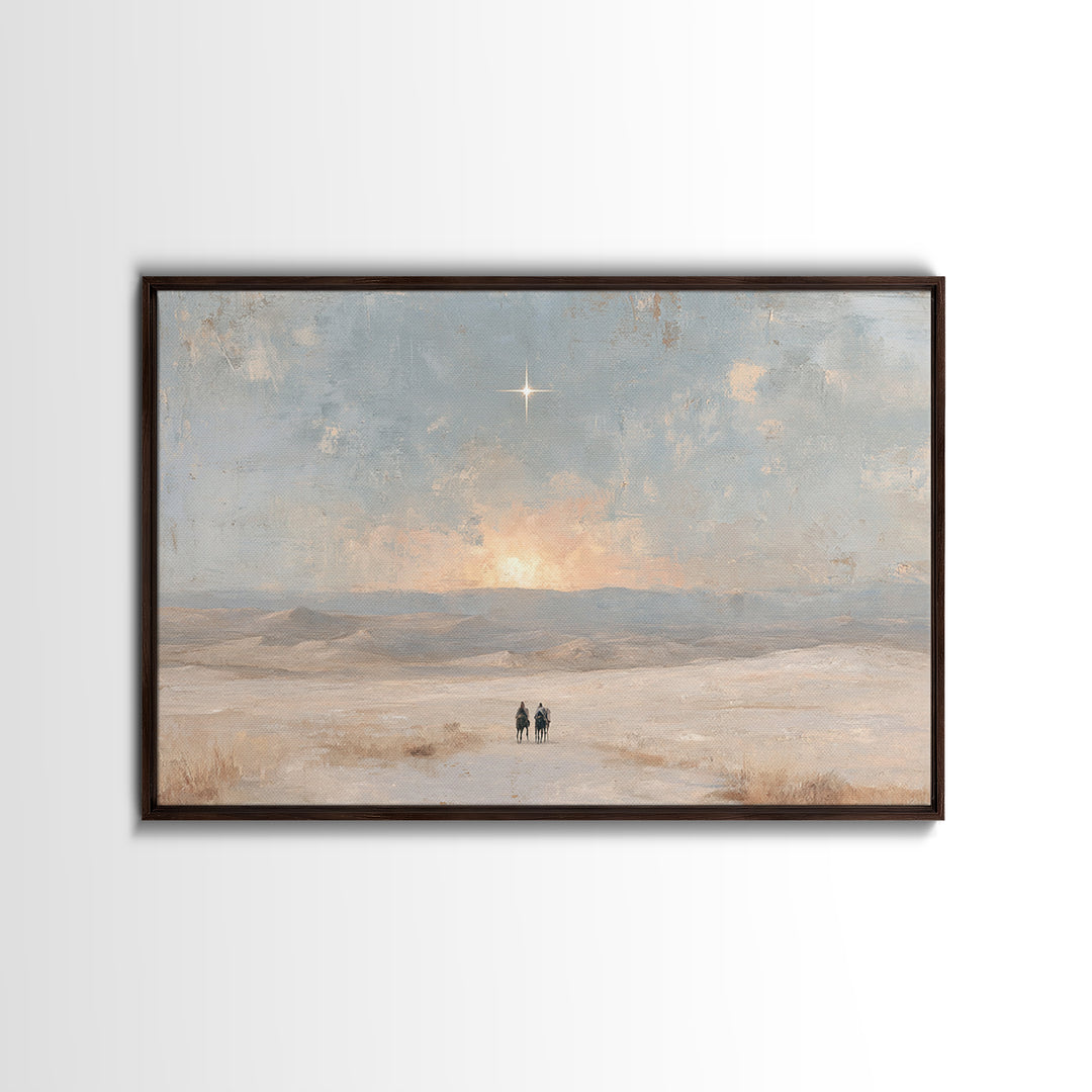 Holy Horizon – Framed Canvas Print – Christian Art Canvas – Christian Wall Art – Christmas Art – Christian Gift – Christian Christmas Art
