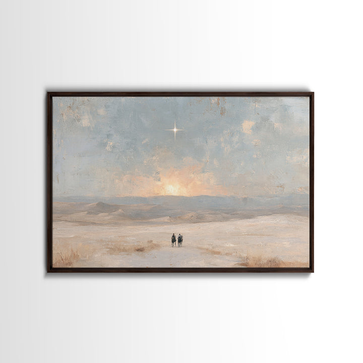 Holy Horizon – Framed Canvas Print – Christian Art Canvas – Christian Wall Art – Christmas Art – Christian Gift – Christian Christmas Art